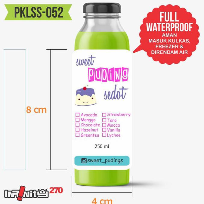 

Sticker Label Botol Plastik Pet Stiker Kemasan Minuman Jamu Pklss-052