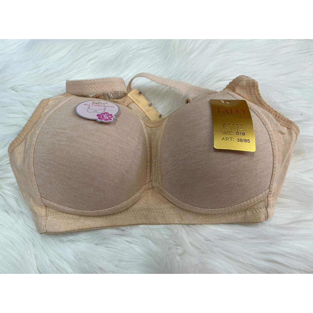 ARA98STORE - BH 019 TALLY - TALLY BRA BH 019 I TANPA KAWAT I BUSA TIPIS I CUP C | SIZE 36 - 42 BH BRa Tally 019 Tanpa Kawat Busa Tipis 36-42 Nyaman Bangeet