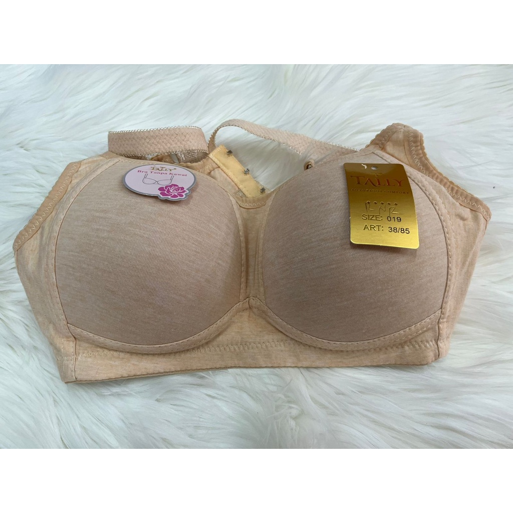 ARA98STORE - BH 019 TALLY - TALLY BRA BH 019 I TANPA KAWAT I BUSA TIPIS I CUP C | SIZE 36 - 42 BH BRa Tally 019 Tanpa Kawat Busa Tipis 36-42 Nyaman Bangeet