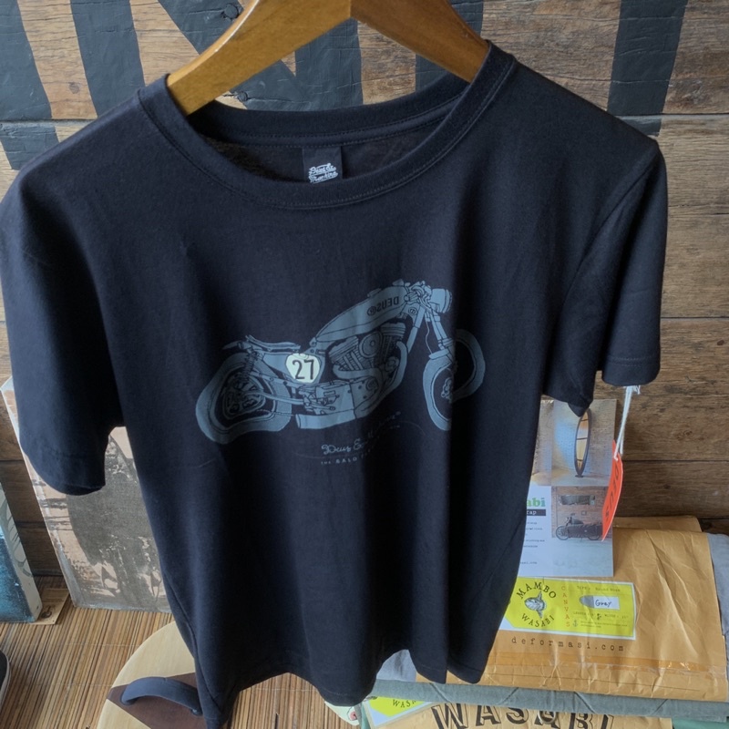 Baju Pria Deus Ex Machina Original Bald Terrier V Twin Nf Black New