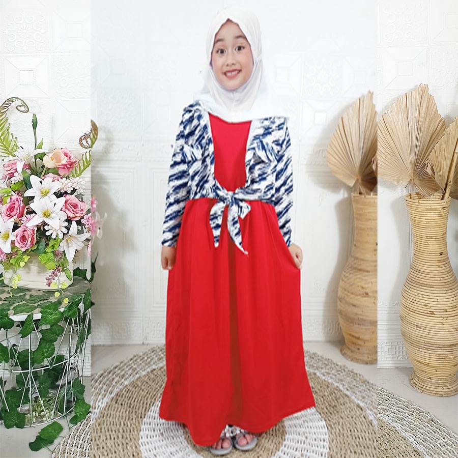 GAMIS ANAK AMERA ROMPI SHAKILA CANTIK SYARI 2-13 tahun DRESS MURAH GL FASHION