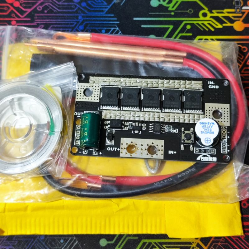 Alat Set Las Spot Welding Baterai Portable 12V Papan PCB DIY Spot Welding
