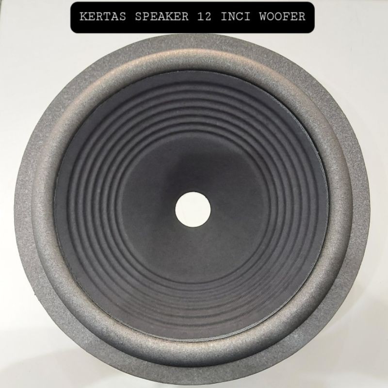 Kertas Daun Speaker 12 Inci Woofer Polos Conus Speker