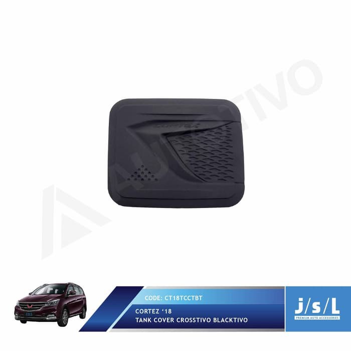 Tank Cover Tutup Bensin Wuling Cortez Hitam Doff