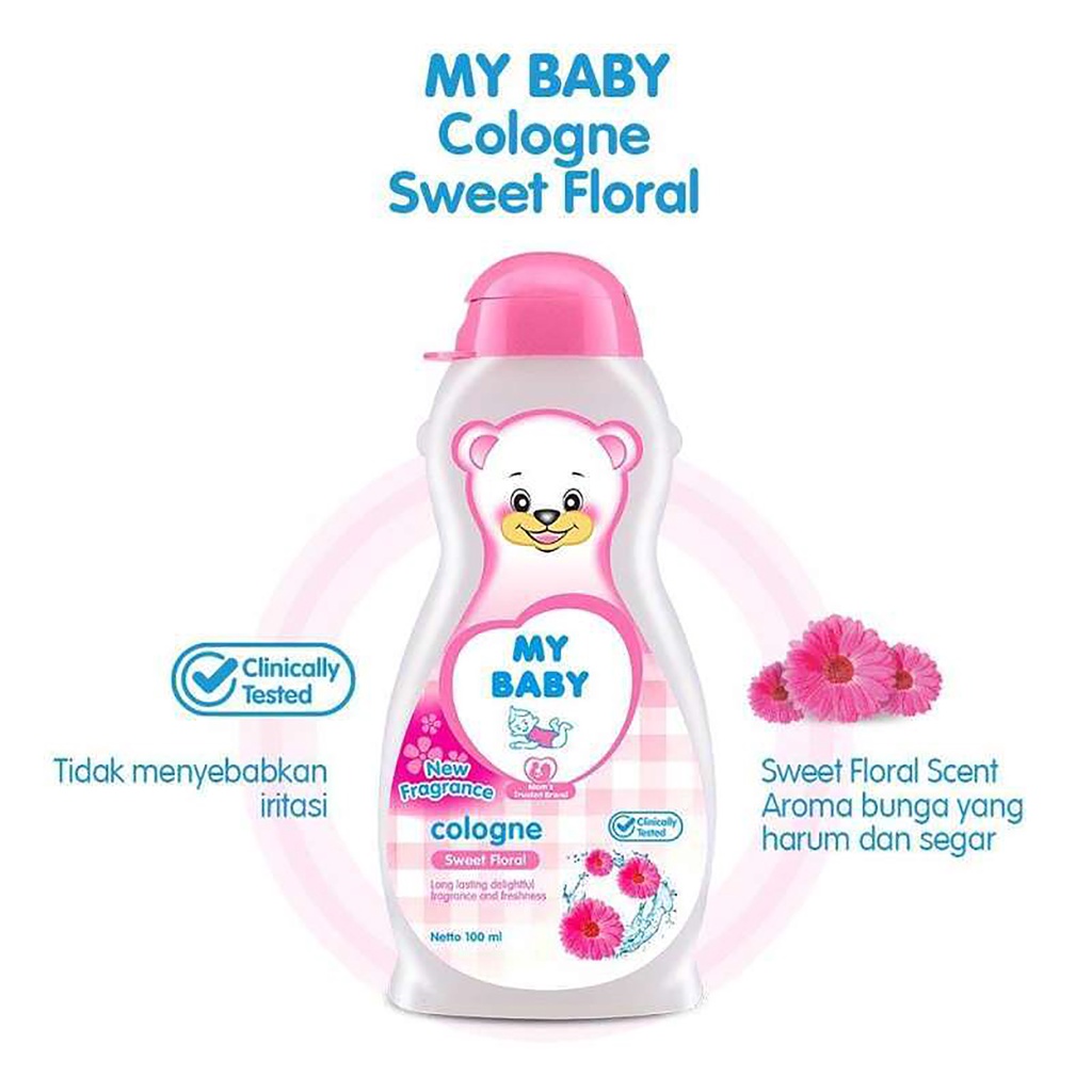 My Baby Cologne 100ml - My Baby Cologne Soft Gentle &amp; Sweet Floral - Cologne Bayi - Minyak Wangi My