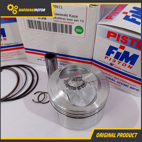 PISTON KIT SEHER SET KAZE OVERSIZE 53 53.5 54 54.5 55 56 PIN 13 FIM IZUMI-2