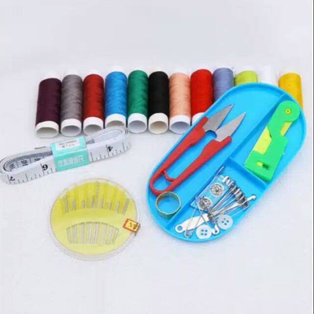 Alat Set Jahit Sewing Box Kemasan Kotak