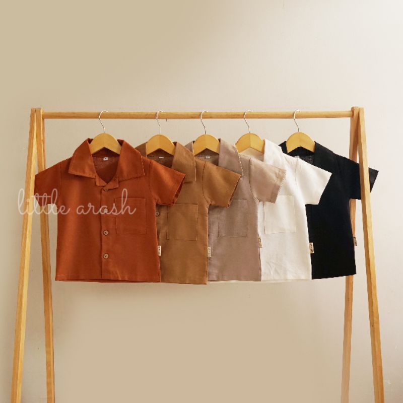 Domikado | Kai Shirt | Kemeja anak bahan linen | Atasan anak
