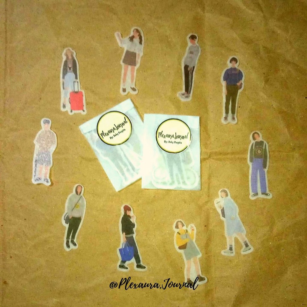

Sticker Bujo Girls Style Korean Style Murah Bahan Washi