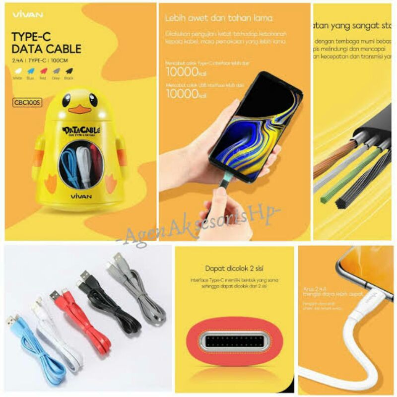 KABEL DATA TYPE-C VIVAN