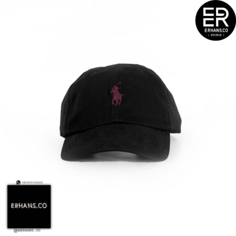 Caps Polo Ralph Lauren Black Red