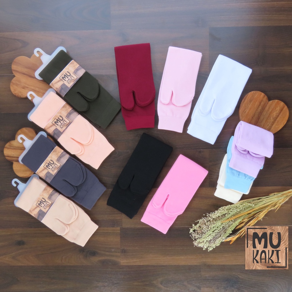 Kaos Kaki Jempol Polos Basic Nylon Premium Mukaki