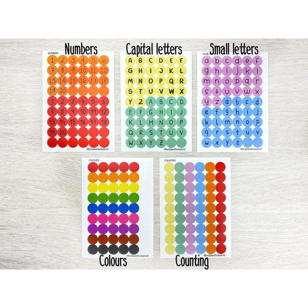 

Dot Stickers for Pocket Activity Kit / Sticker Bulat / Sticker Anak