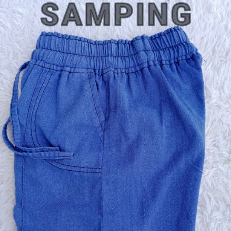 Celana kulot jeans anak polos 7-9 tahun/celana jeans/pakaian anak perempuan