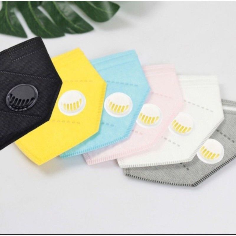 MASKER KN95 RESPIRATOR WARNA WARNI KEMASAN PER SATU STERIL