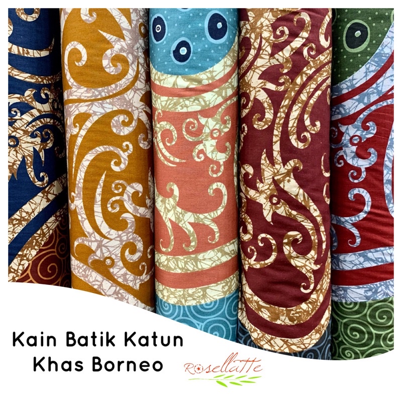 Kain Batik Katun Khas Borneo