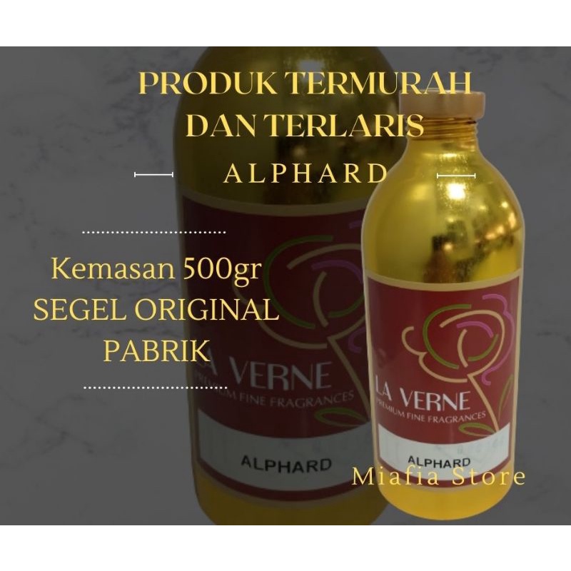 BIBIT / BIANG MINYAK WANGI (PARFUM) ALPHARD 500 Gr SEGEL ORIGINAL PABRIK