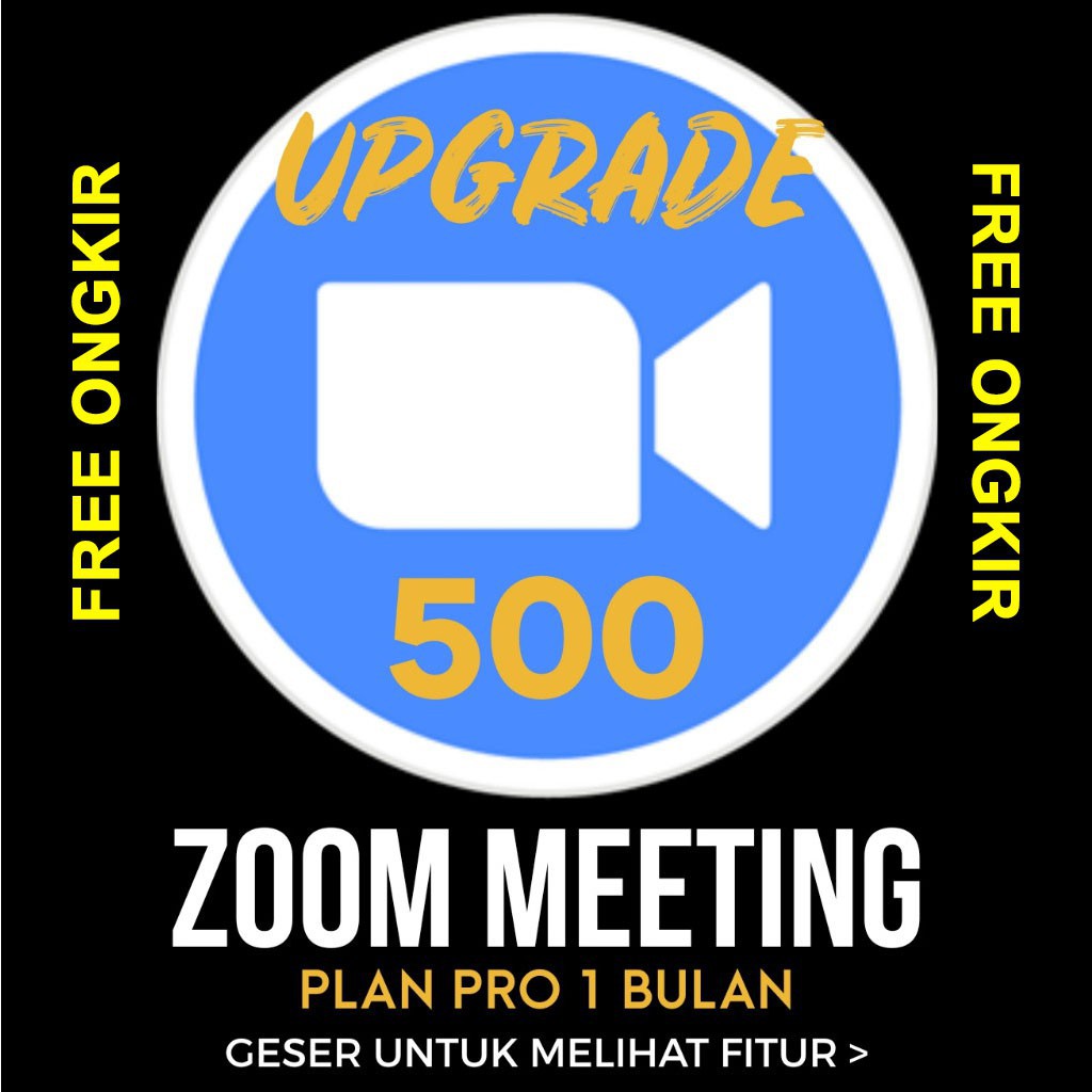 Zoom Meeting Plan Pro 500 Peserta 1 Bulan