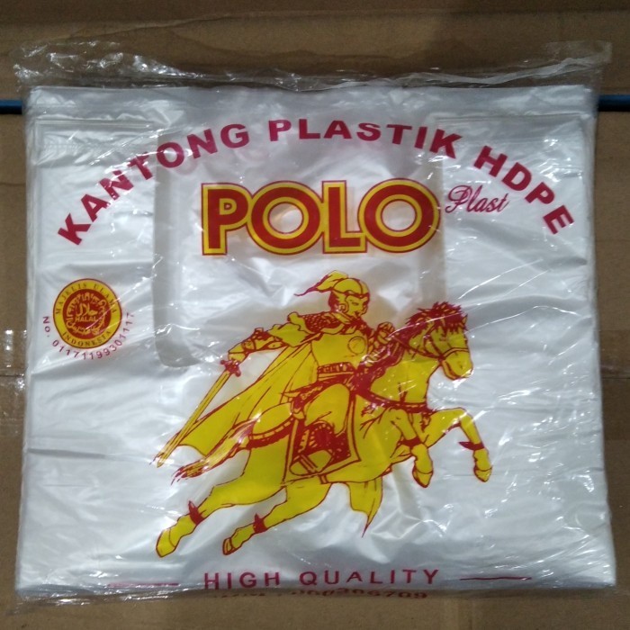 Kresek Bening 15 TIPIS per pak Kantong Plastik POLO / Dyna Kecil