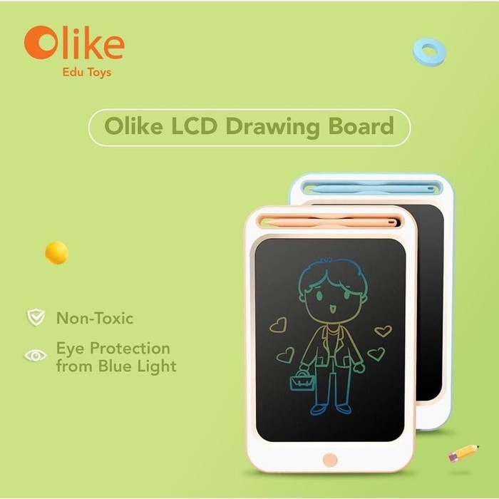 OLIKE TABLET LCD DRAWING BOARD 10 INCH MAINAN AMAN DAN EDUKATIF