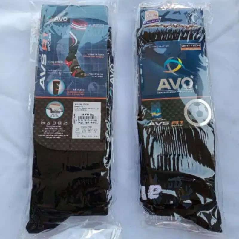 KAOS KAKI BOLA ORIGINAL AVO AVS R1 SOCCER, panjang di atas lutut, ANTI SLIP