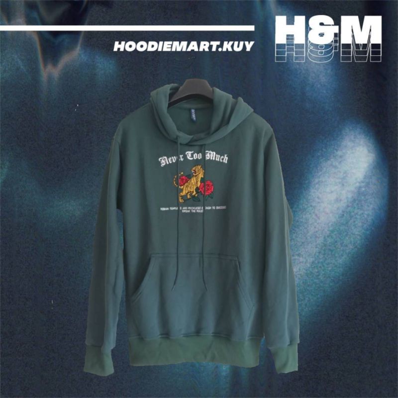 H&M HOODIE NEVER TOO MUCH