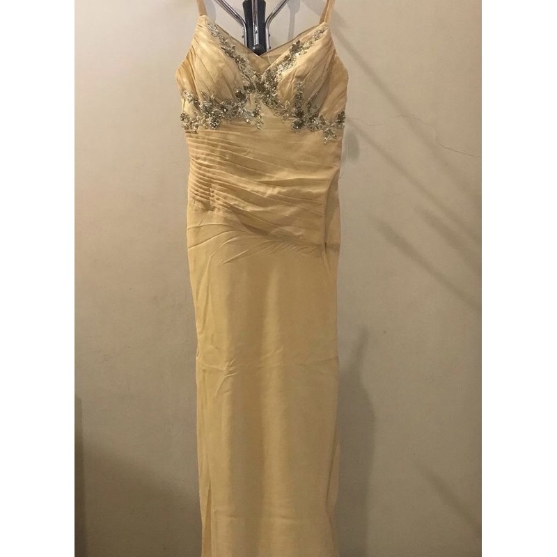 Party Long Dress Gold