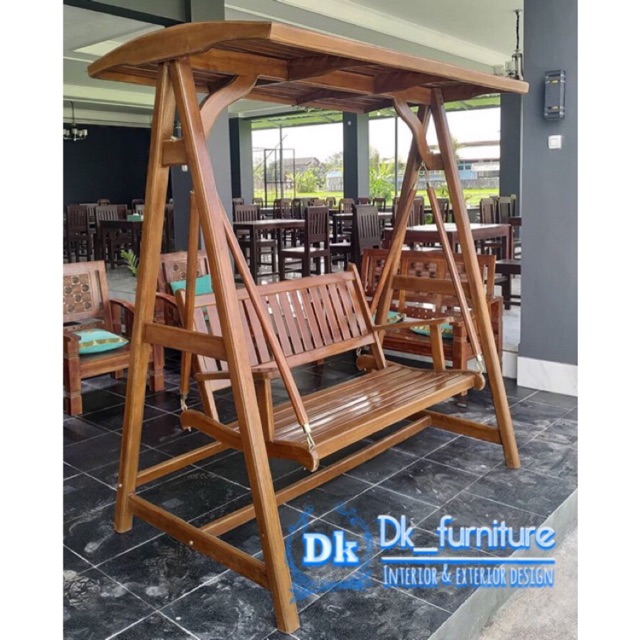 Ayunan kayu / ayunan teras / ayunan kayu murah / ayunan kayu minimalis