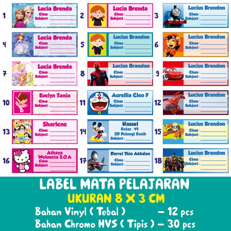 

Label Buku Anak