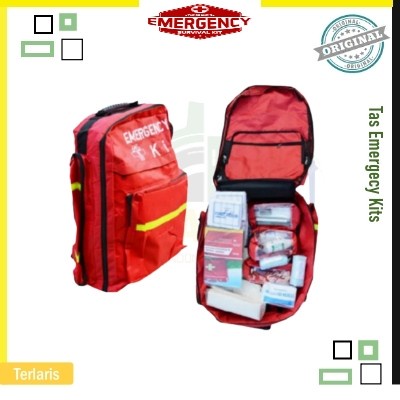 Jual Tas/Bag P3K - Tas P3K Ransel Merah Emergency Kit Lengkap Dengan ...