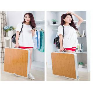  Meja  lipat koper portable meja  komputer  meja  lipat laptop 