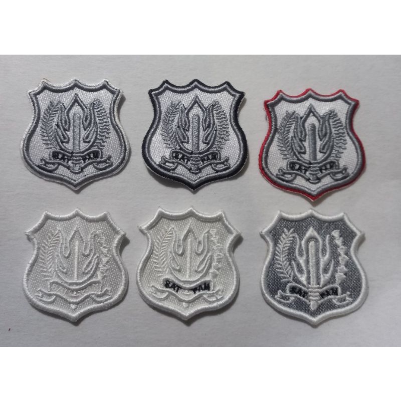 PIN KEWENANGAN SATPAM BORDIR TIMBUL 3Dimensi