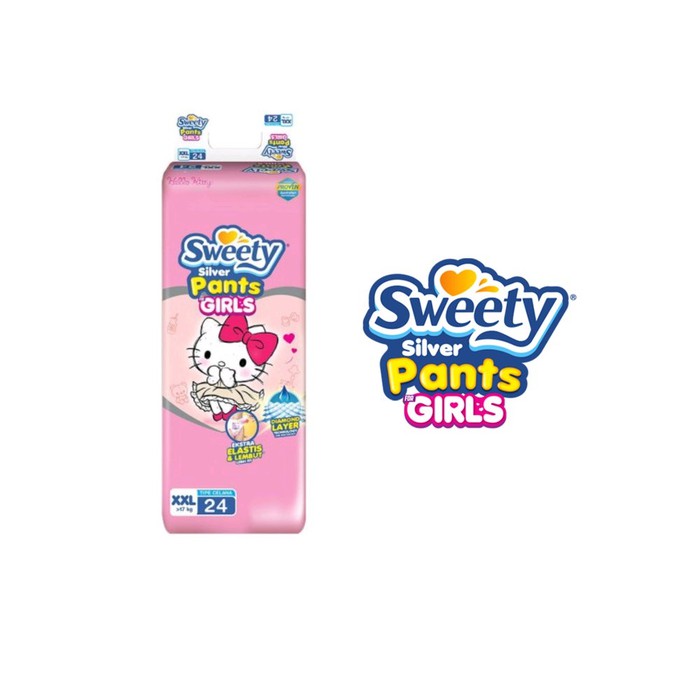 SWEETY SILVER PANTS XXL24 GIRL