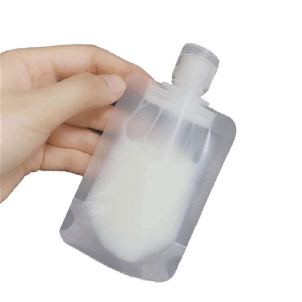 【COD Tangding】30/50/100ML 3pcs/set Portable Travel Fluid Makeup Packing Bag with Flip Open Cap