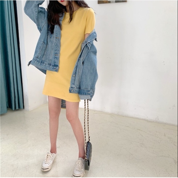 Rok Korea Style Gaun Cantik Rok Polos Dress Casual Rok Langsing Clothing Rok Wanita Dress Women