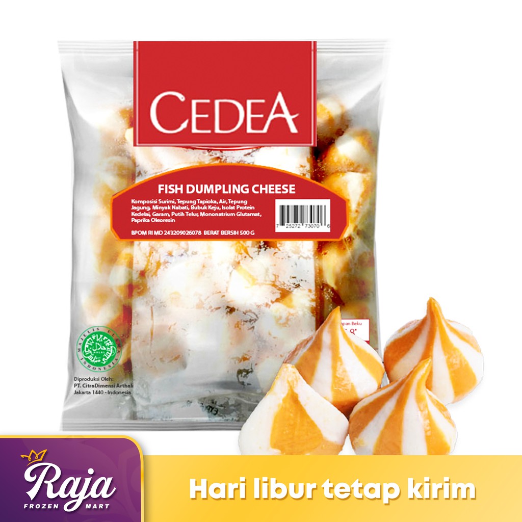 

Cedea Fish Dumpling Cheese 500gr / Dumpling / Frozen Food / Kentang Beku / Makanan Beku