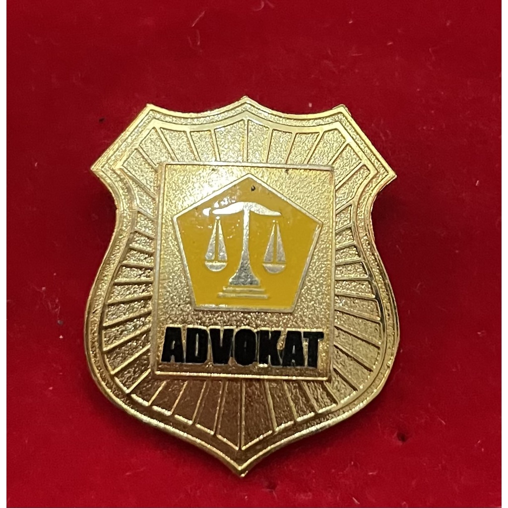 Pin Advokat Paku (Perisai) - Lencana Advokat Peradi - Lencana Peradi