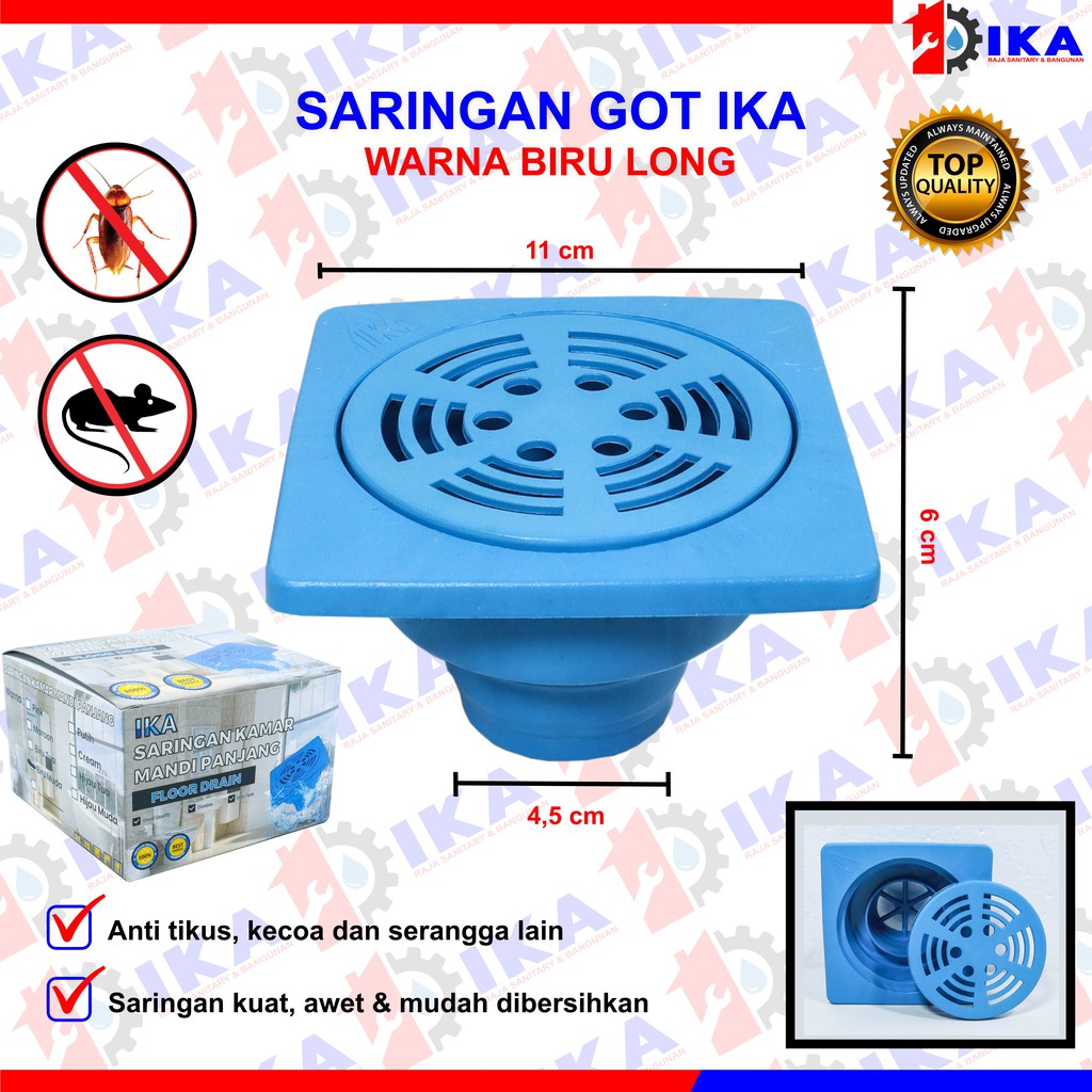 IKA - Official  Saringan Got Tebal Plastik PVC Kamar Mandi Toilet got floor drain pvc mdn ika