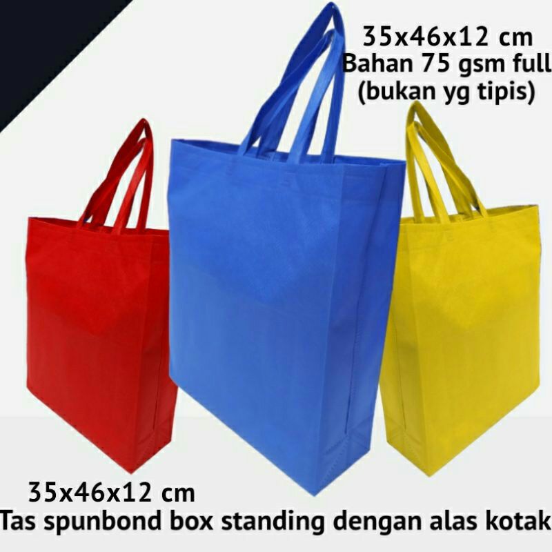 

TAS GOODIE BAG SPUNBOND 35X46X12/TAS SPUNBOND BESAR/TOTEBAG POLOS/TAS KAIN SPUNBOND/TAS SOUVENIR SPUNBOND/TAS BELANJA