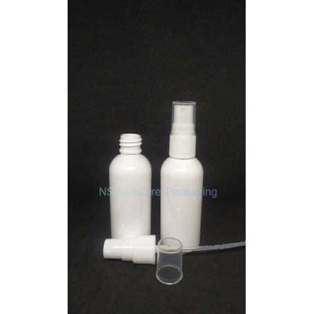 Botol spray 60ml putih tutup putih