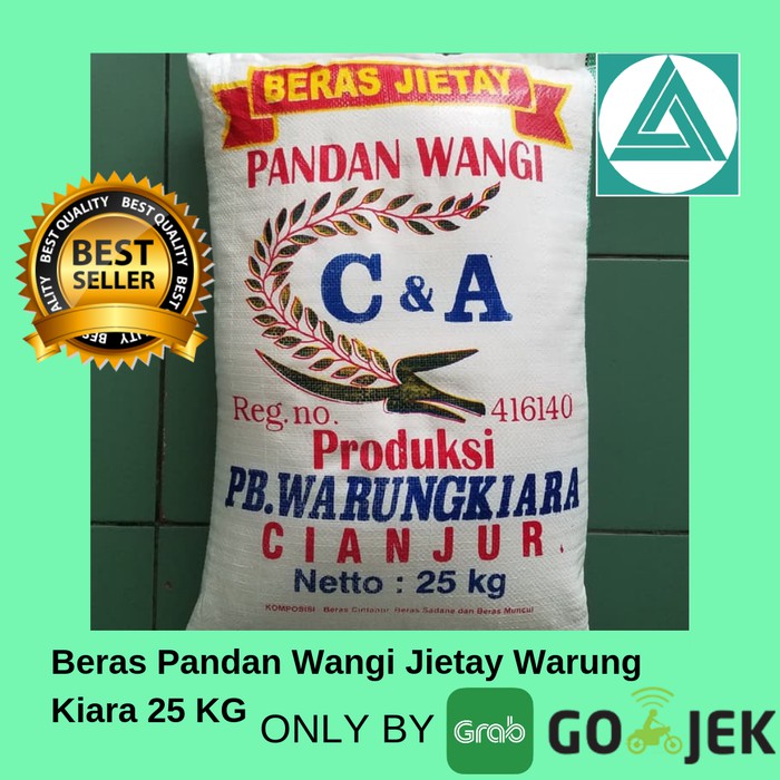 

Beras Kepala Pandan Wangi patah2 JIETAY 25kg BEST SELLER
