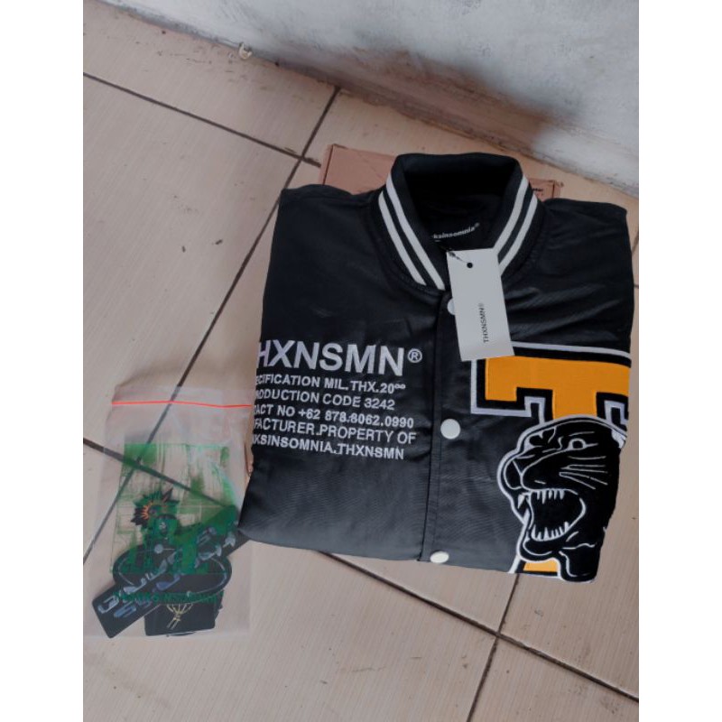 Varsity Jacket Thanksinsomnia Avalenc Black Second/Bekas