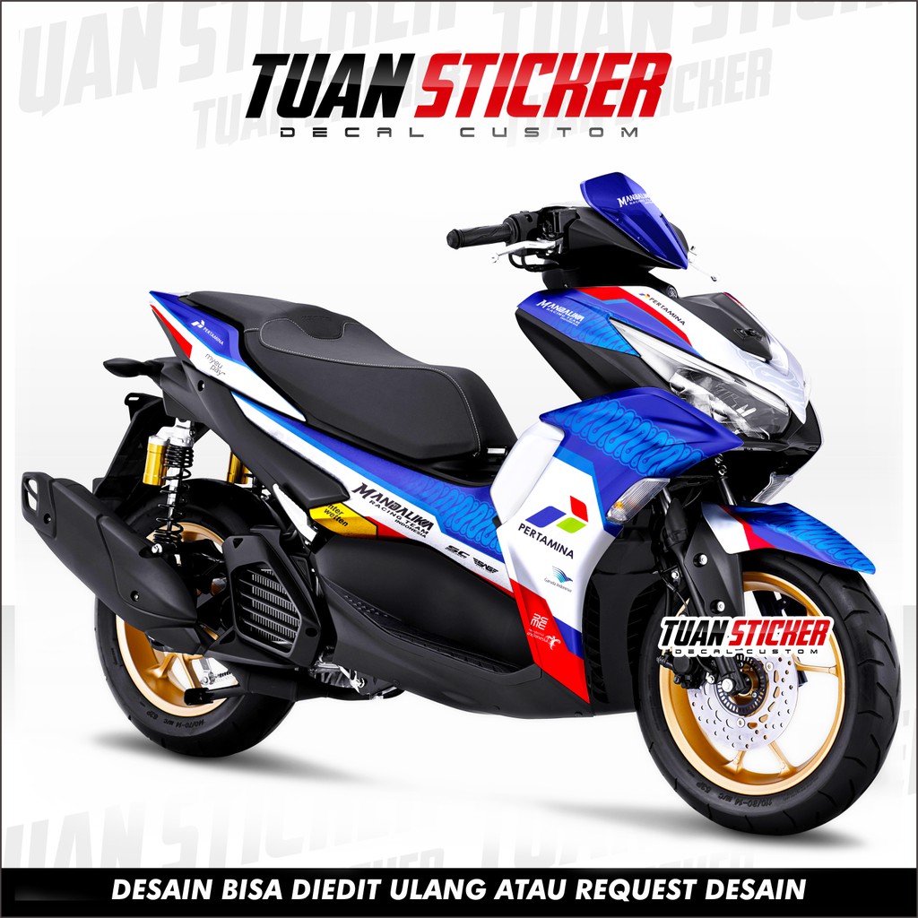 Stiker aerox Striping Decal All New Aerox 155 Connected full sticker aerox 155 Connected Mandalika