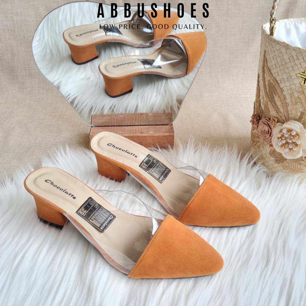 COD ABBUSHOES AMT 05 SEPATU HAK MIKA TERBARU CANTIK