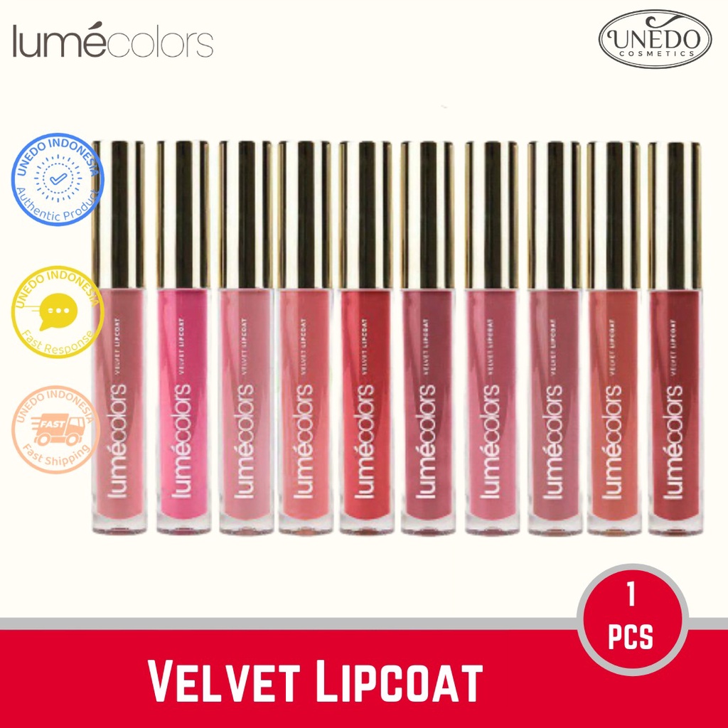 Lumecolors Velvet Lipcoat Lipstik Liquid Matte Kissproof