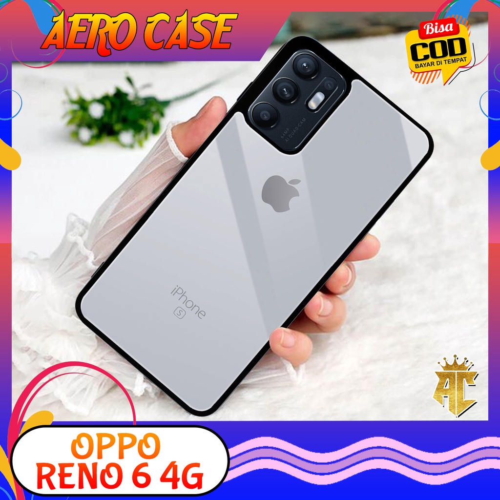 Case OPPO RENO 6 4G - Casing OPPO RENO 6 4G Terbaru 2022 AERO CASE [ MOTIF BRANDED ] Silikon OPPO RE