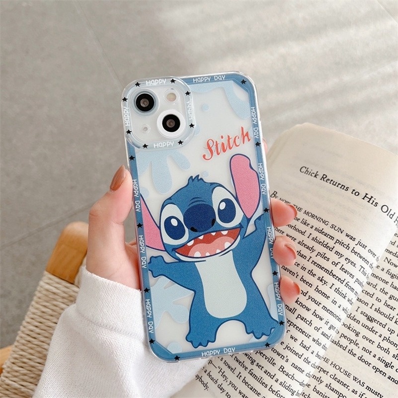 (Ready Stock) Soft Case Tpu Motif Kartun Untuk Iphone 11 Pro Max 13 12 Pro Max X Xr Xs Se 2020 Max 7 Plus 8 7 Plus Cute Cartoon Character Couple TPU Soft Silicone Precision Hole Protection Phone Back Cover