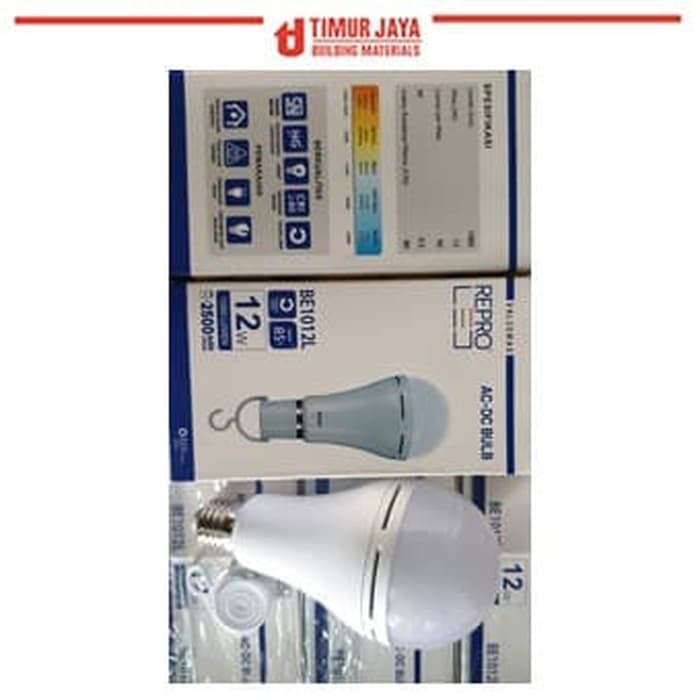 REPRO Lampu LED Genius 12W ac dc emergency light bkn philips Hannochs