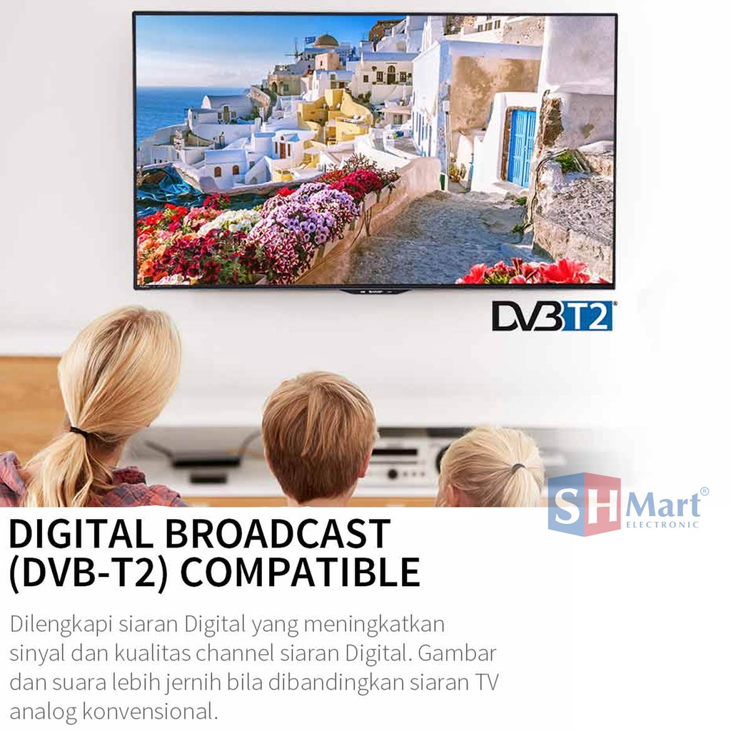 TV SHARP 60 INCH 4T-C60CH1X DIGITAL TV 4K UHD 60CH1X GARANSI RESMI