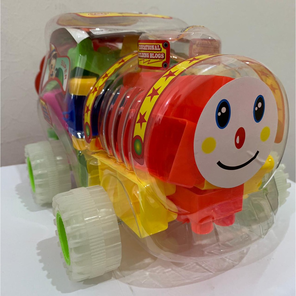 Mainan anak LEGO  BLOCK besar toples bentuk kereta  Shopee 